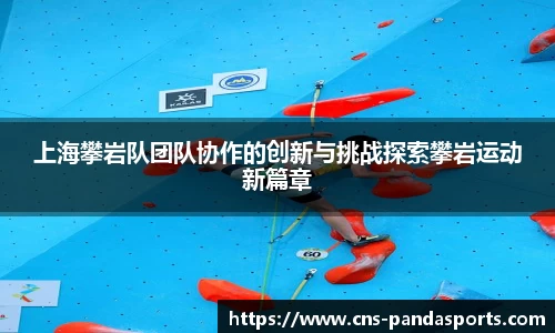 上海攀岩队团队协作的创新与挑战探索攀岩运动新篇章